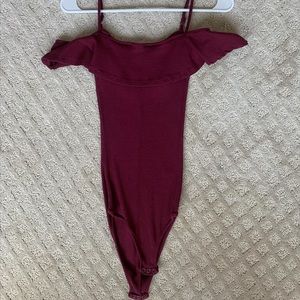 alya off the shoulder bodysuit, XS